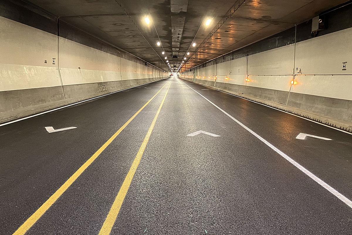 Réfection majeure du pont-tunnel Louis-Hippolyte-La Fontaine. Crédit : ministère des Transports et de la Mobilité durable