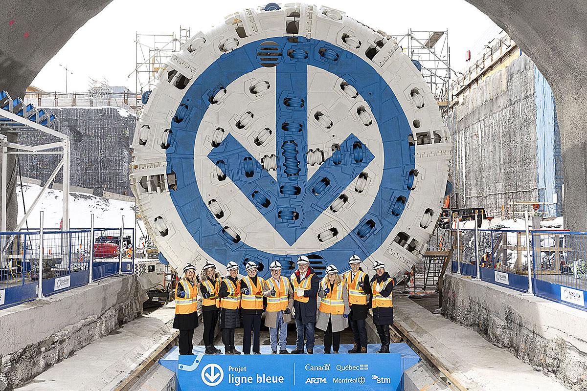 Prolongement de la ligne bleue : le tunnelier entre en scène au cœur du chantier. Crédit : 