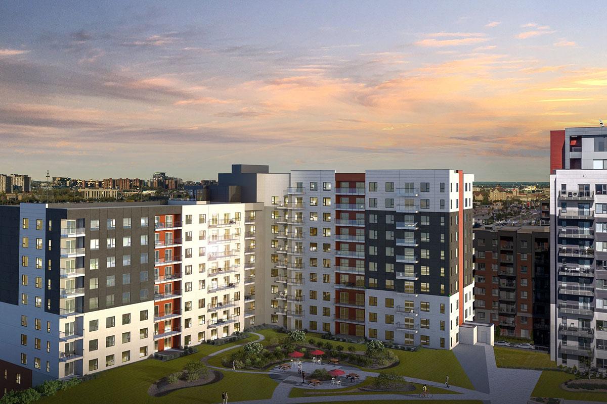 L’Urbania haus à Laval, un investissement de 72 M$. Crédit : Société de développement Urbania