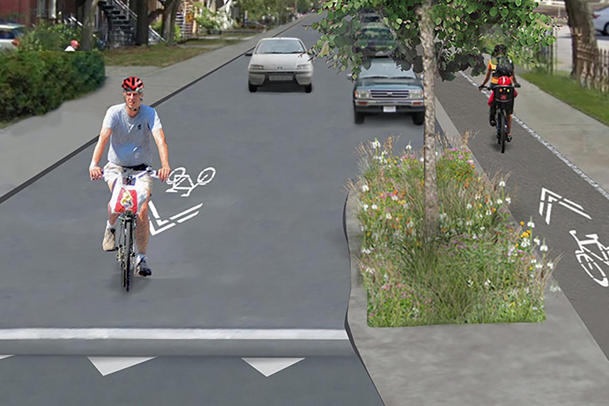 Québec dévoile sa vision pour les corridors Vélo cité. Crédit : Ville de Québec