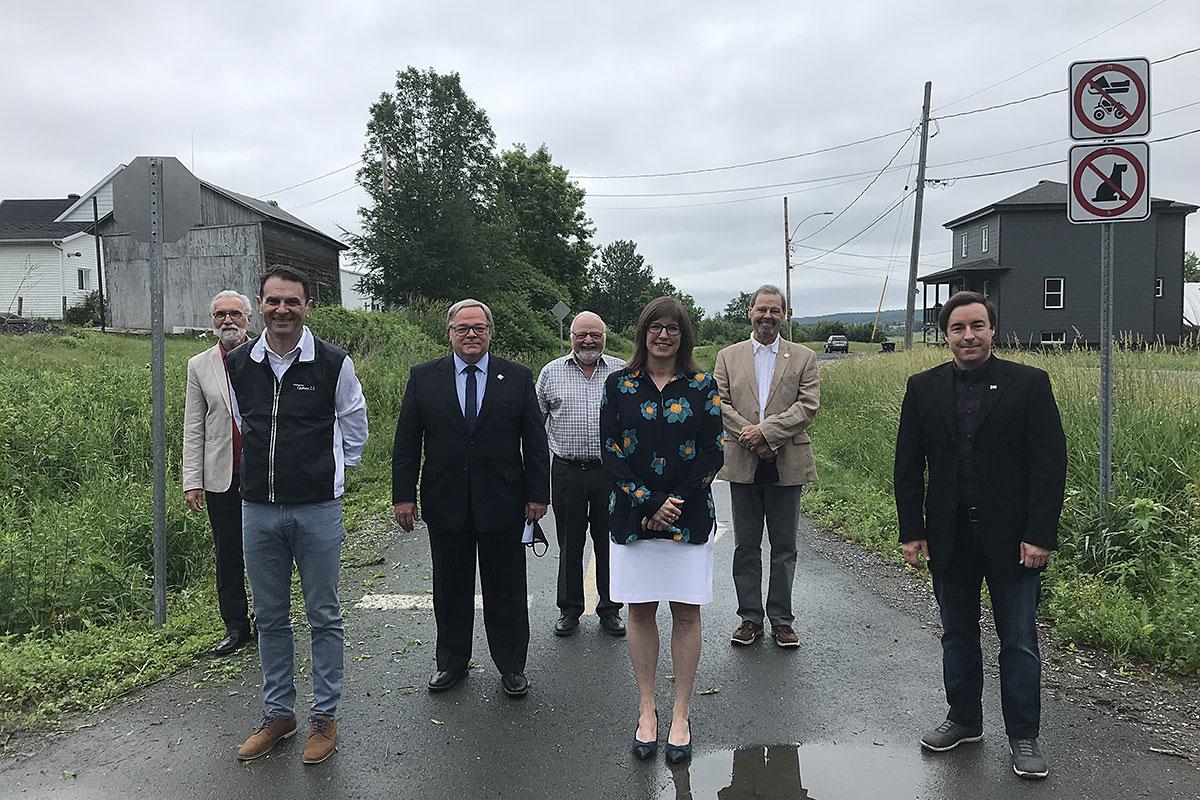 Photo prise lors de l'annonce - Crédit : Audrey Boivin, MRC Robert-Cliche 