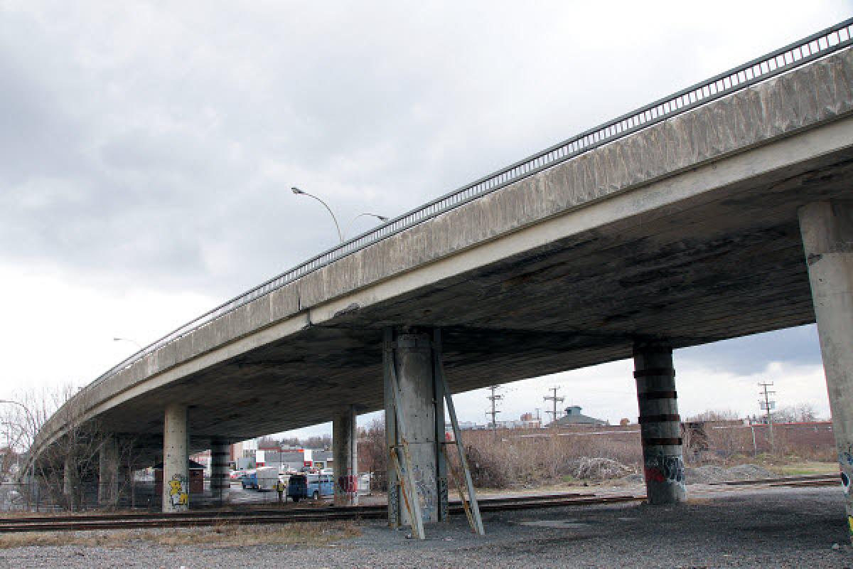 Début des travaux au viaduc Rockland