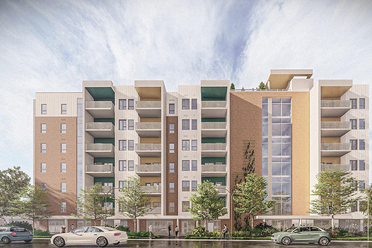 Le Zénith, un nouveau projet de logements abordables à Québec. Crédit : Lafond Côté Architectes 