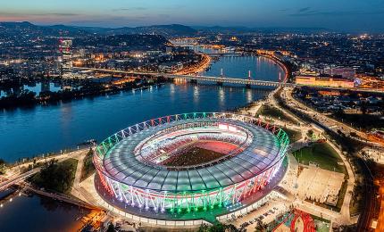 Centre National d’Athlétisme de Budapest : une prouesse architecturale et durable au service de l’athlétisme. Crédit : Molnar, Jozsef