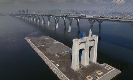 Déconstruction du pont Champlain. Crédit : PJCCI