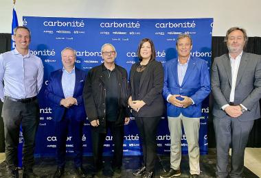 Inauguration de l'usine Carbonité à Port-Cartier. Crédit : Cabinet de la ministre de l'Économie, de l'Innovation et de l’Énergie et ministre responsable du Développement économique régional