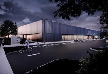 Le futur centre aquatique de Rouyn-Noranda déjoue les éléments. Crédit : ABCP Architecture / Trame architecture + paysage