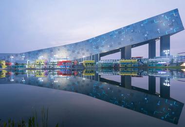 Centre de ski de Wuhan : un complexe de loisirs sur le thème de la neige. Crédit : Arch Exist