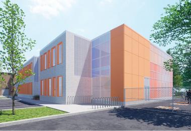Des locaux vitaminés pour une école de Brossard. Crédit : Ruccolo + Faubert Architectes et COEX Architecture
