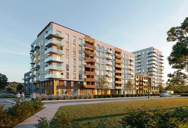 Jovia s’élève au centre-ville de Joliette. Crédit : Jovia Immobilier