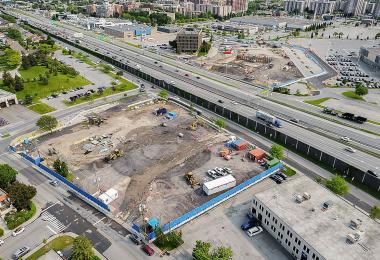 Prolongement de la ligne bleue. Crédit : Julien Perron-Gagné Photographe