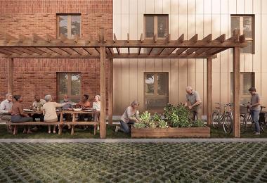 Un projet résidentiel adapté aux réalités de l’itinérance. Crédit : Courtoisie - Domicile Fixe