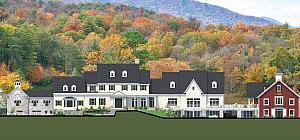Façade de l’auberge, du centre de conférence et du spa. - Crédit : DCYSA