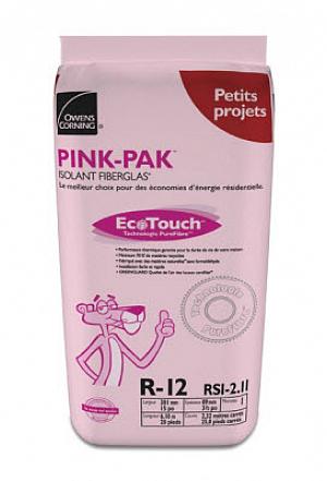 Isolant Rose Fiberglas EcoTouch de Owens Corning