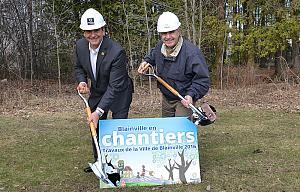 Réfection de chaussées et réaménagement de parcs à Blainville.