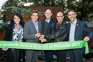 Richard Perreault (maire), accompagné de Marie-Claude Collin (vice-présidente de