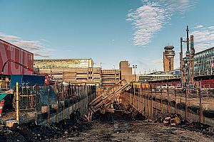 Chantier du REM : ADM mise sur le zéro déchet. Crédit : ADM Aéroports de Montréal