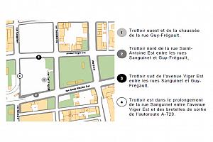 Travaux d’aménagement du domaine public au pourtour du CRCHUM