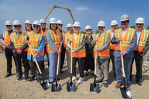 Début du chantier du nouvel aréna à Sept-Îles. Crédit : Ville de Sept-Îles