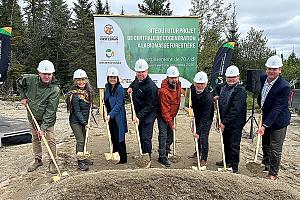 Un projet d'énergie renouvelable dans une communauté des Premières Nations au nord du Québec. Crédit : Banque de l'infrastructure du Canada