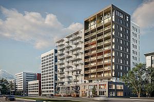 Le boulevard Laurier gagne une tour résidentielle avec Axel. Crédit : Logisco