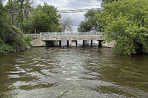 Modernisation des ouvrages de la rivière La Guerre. Crédit : MRC du Haut-Saint-Laurent