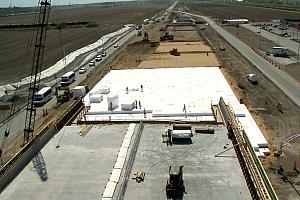 Le pont d’étagement de la 55 prend forme à Bécancour