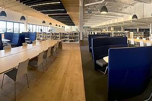 Une nouvelle bibliothèque au Cégep de Sept-Îles. Crédit : Cégep de Sept-Îles