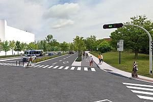 Réaménagement des boulevards Maurice-Duplessis et Albert-Hudon. Crédit : Ville de Montréal