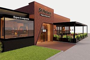 Majeur investissement des restaurants St-Hubert dans leurs infrastructures. Crédit : LG2 Architecture