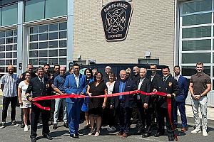 Sainte-Marie inaugure sa nouvelle caserne de pompiers. Crédit : Ville de Sainte-Marie 