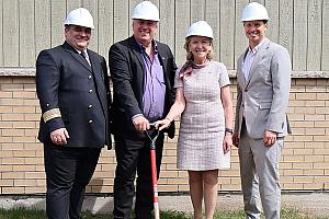 Sainte-Sophie : agrandissement de la caserne de pompiers Gérald-Beauchamp. Crédit : Municipalité de Sainte-Sophie
