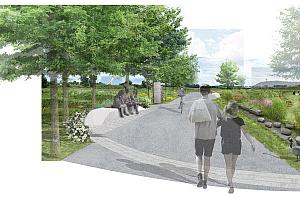 Le parc du Complexe environnemental de Saint-Michel transformé
