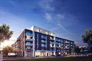 Première pelletée de terre pour le projet Chartwell Trait-Carré. Image : EMD - Batimo / Chartwell