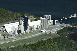 L'usine, située à Port-Daniel-Gascons, représente l'un des plus importants proje