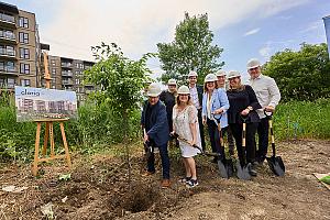Un projet immobilier de 100 M$ au cœur de l'arrondissement de Desjardins à Lévis. Crédit : Cloriacité