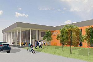 Le Collège de Rimouski obtient 5 M$ pour la rénovation du PEPS. Crédit : Proulx Savard Architectes
