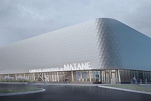 Habitat Construction obtient le contrat du complexe aquatique de Matane. Crédit : ABCP architecture