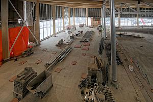 Mi-chantier pour le nouveau complexe aquatique de Sorel-Tracy. Crédit : Ville de Sorel-Tracy