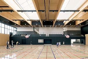 Inauguration du nouveau complexe multisport de la polyvalente de Saint-Georges. Crédit : ABCP architecture + BBL + MLL