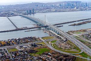 Retour sur la déconstruction du pont Champlain. Crédit : PJCCI