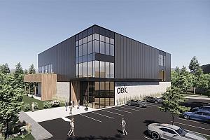 Construction d’un centre de dek hockey à Prévost. Crédit : DG3A