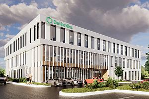 Construction d’une Tour Desjardins à Mascouche. Crédit : Montoni