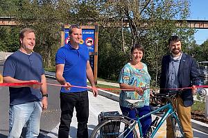 Inauguration du chemin du Lac-d’Argent. Crédit : Municipalité d’Eastman