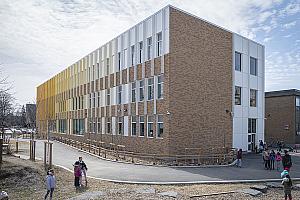 Inauguration de l’école Rabeau agrandie à Saint-Lambert. Crédit : Centre de services scolaire Marie-Victorin