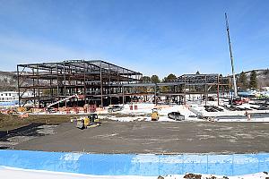 École secondaire de Prévost : le chantier progresse. Crédit : SQI