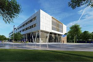 Pelletée de terre de la nouvelle école secondaire de Terrebonne. Crédit : SQI