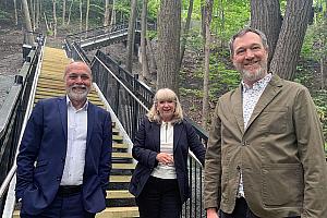 Ville de Québec : l’escalier du Bois-de-Coulonge complété. Crédit : Commission de la capitale nationale du Québec