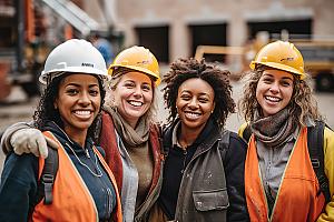 Légère progression du nombre de femmes sur les chantiers de construction