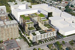 Un projet immobilier de 425 M$ verra le jour dans le quartier Mercier-Hochelaga-Maisonneuve. Crédit : Groupe HD